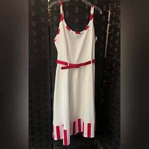 Elvgren by Tatyana Red and White Striped Dress